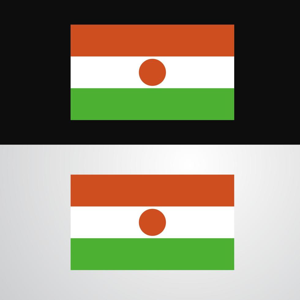 Niger Flag banner design vector