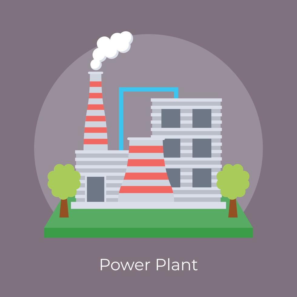 planta de energía de moda vector