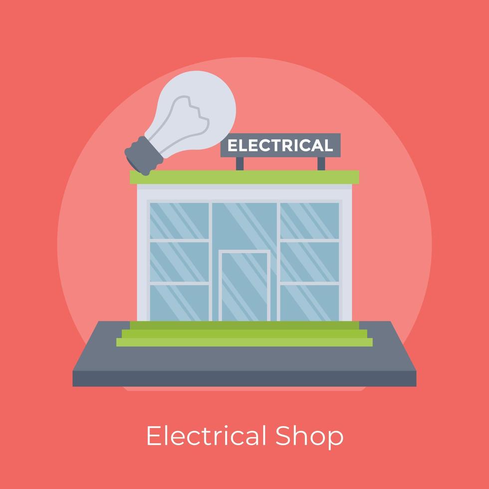 Trendy Electrical Shop vector