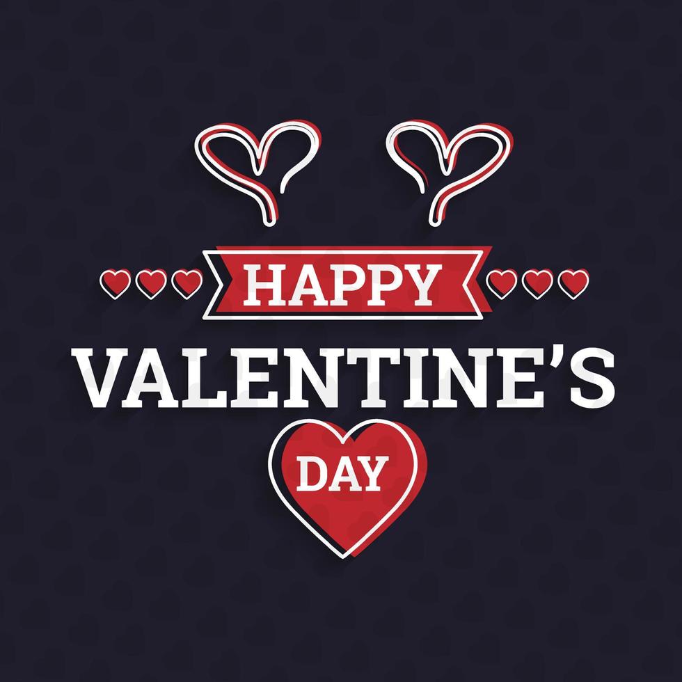 Valentines day background with icon set pattern Vector illustrationWallpaperflyers invitation posters brochure voucherbanners