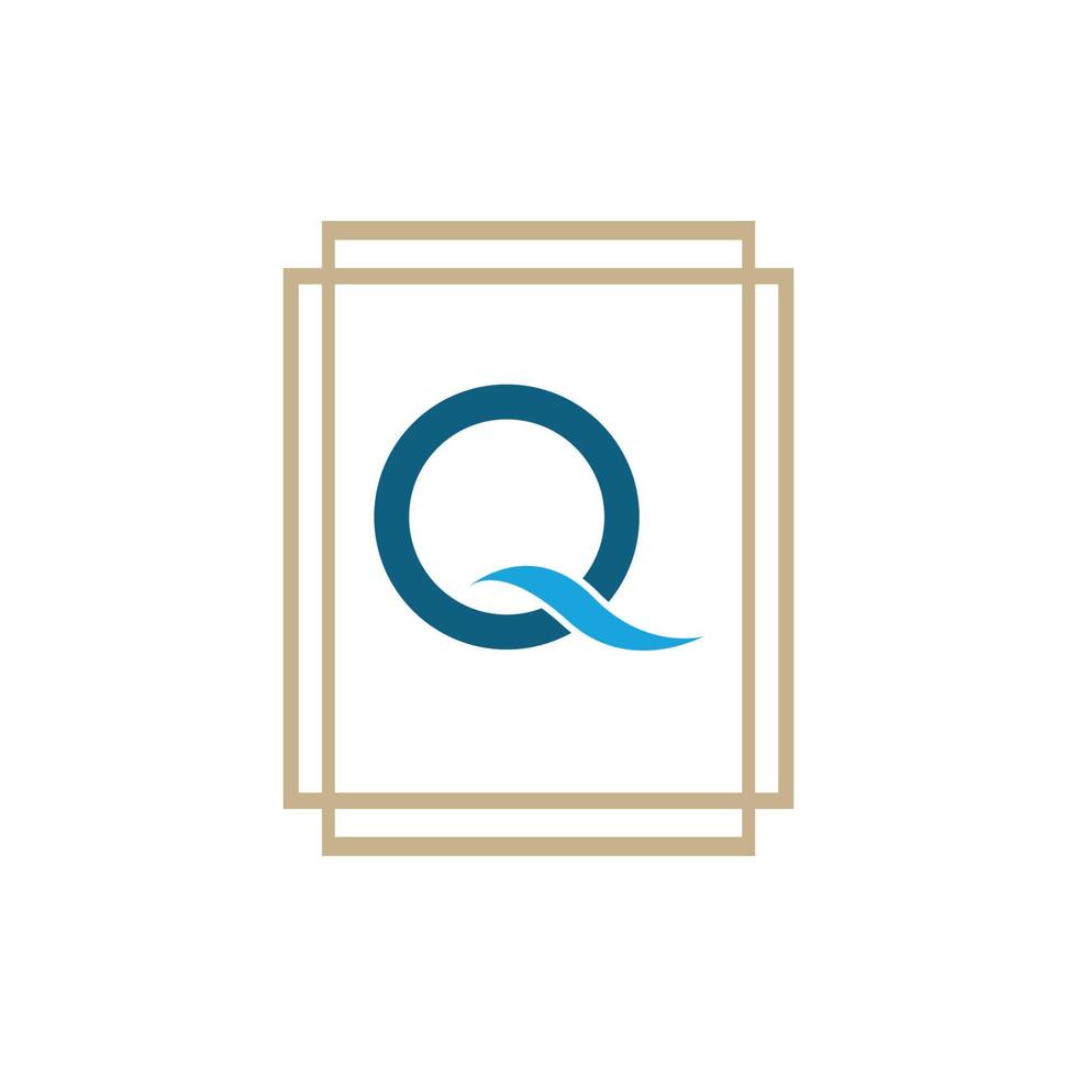 Letter Q Business corporate abstract unity vector logo design template