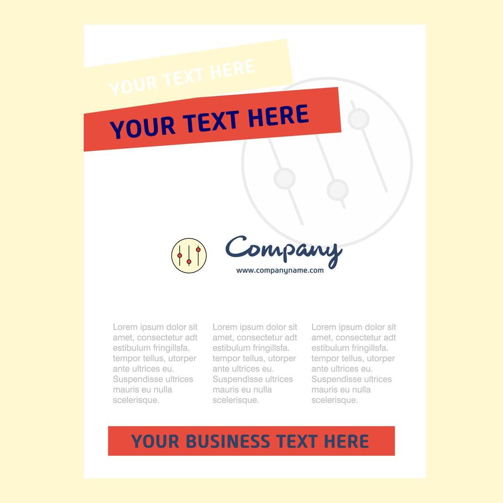 Setting Title Page Design for Company profile annual report presentations leaflet Brochure Vector Background