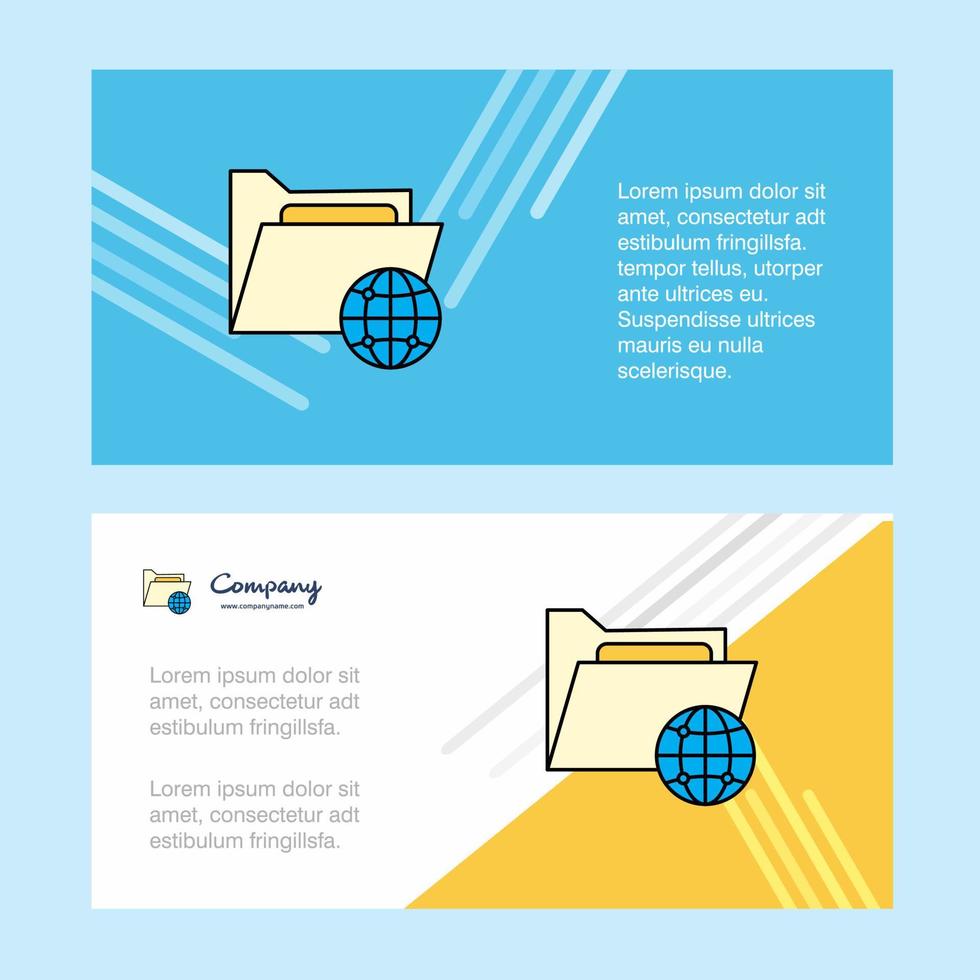 Shared folder abstract corporate business banner template horizontal advertising business banner vector