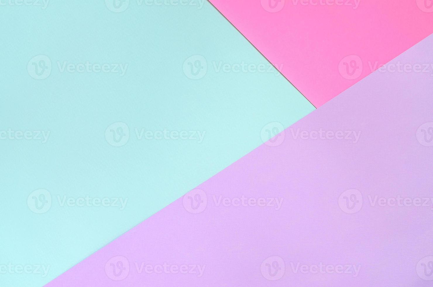 Texture background of fashion pastel colors. Pink, violet and blue geometric pattern papers. minimal abstract photo