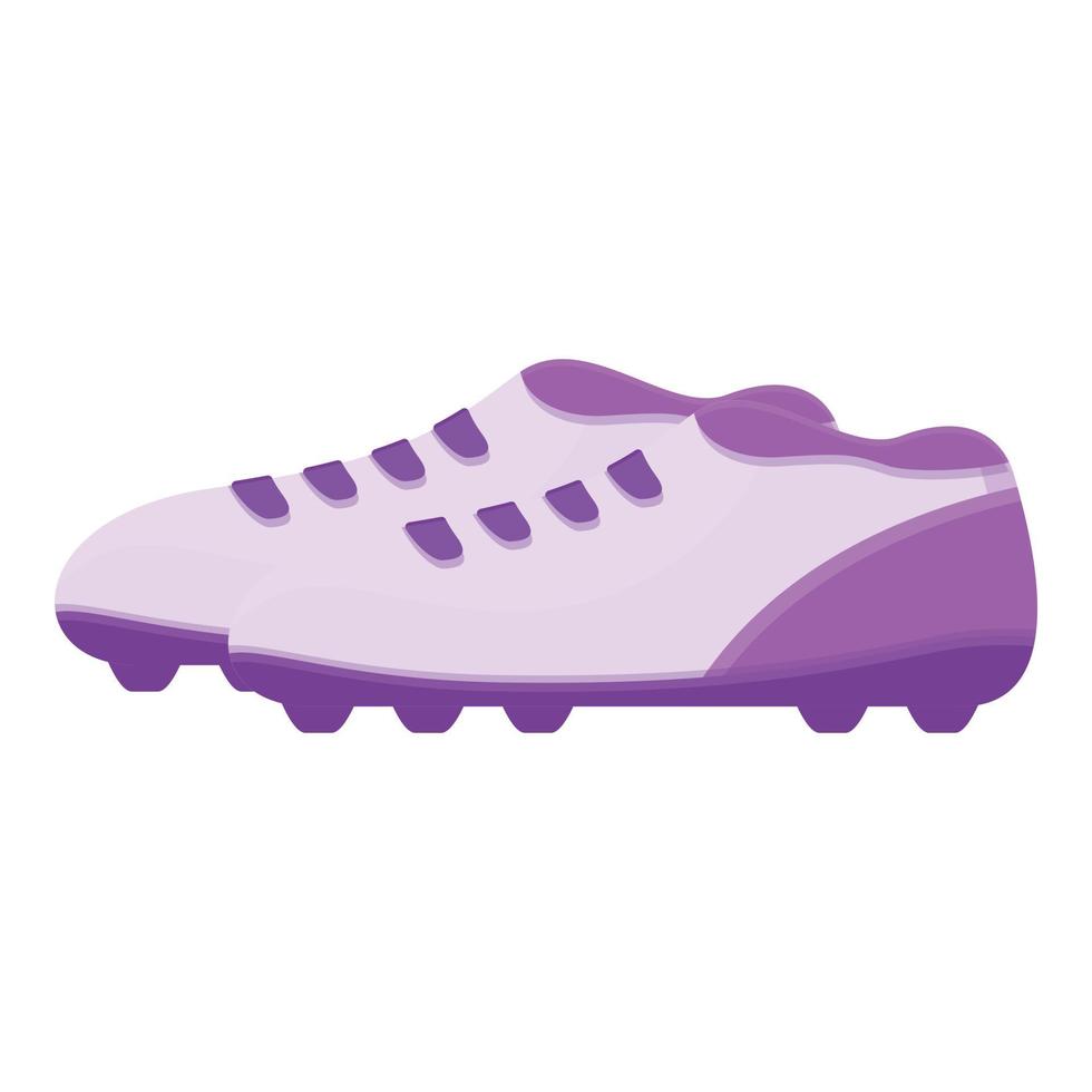 icono de botas de fútbol, estilo de dibujos animados vector