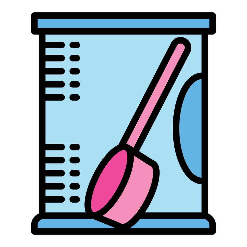 Baby food box icon, outline style vector