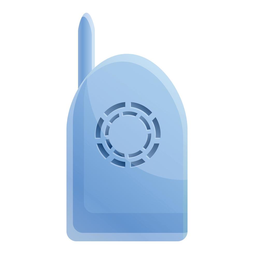 Plastic baby monitor icon, cartoon style vector