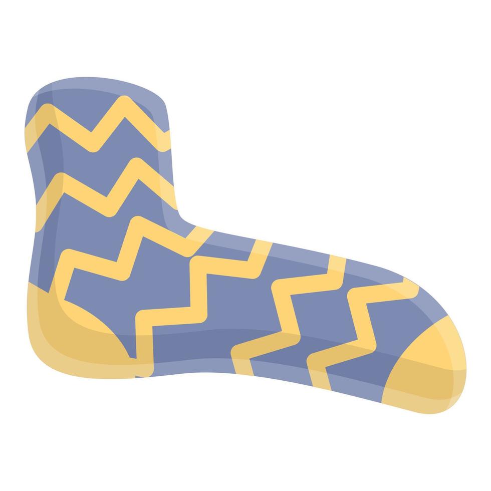 Sock icon, cartoon style vector