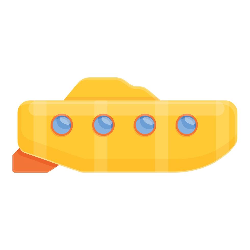 Diving bathyscaphe icon, cartoon style vector