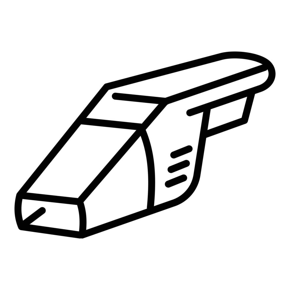 Car vacuum cleaner icon, outline style vector