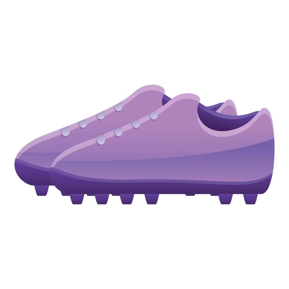 icono de botas de fútbol, estilo de dibujos animados vector