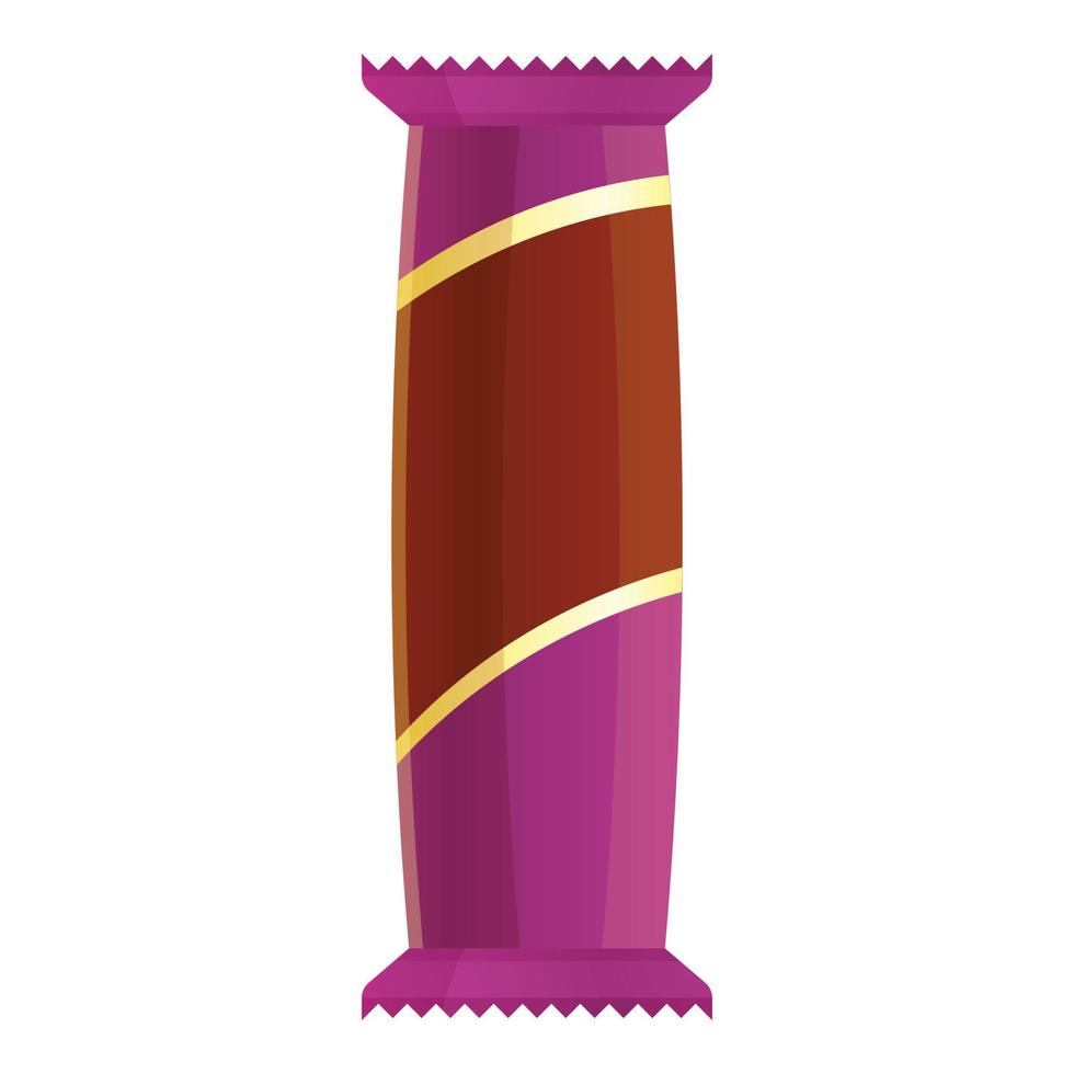 Candy bar icon, cartoon style vector