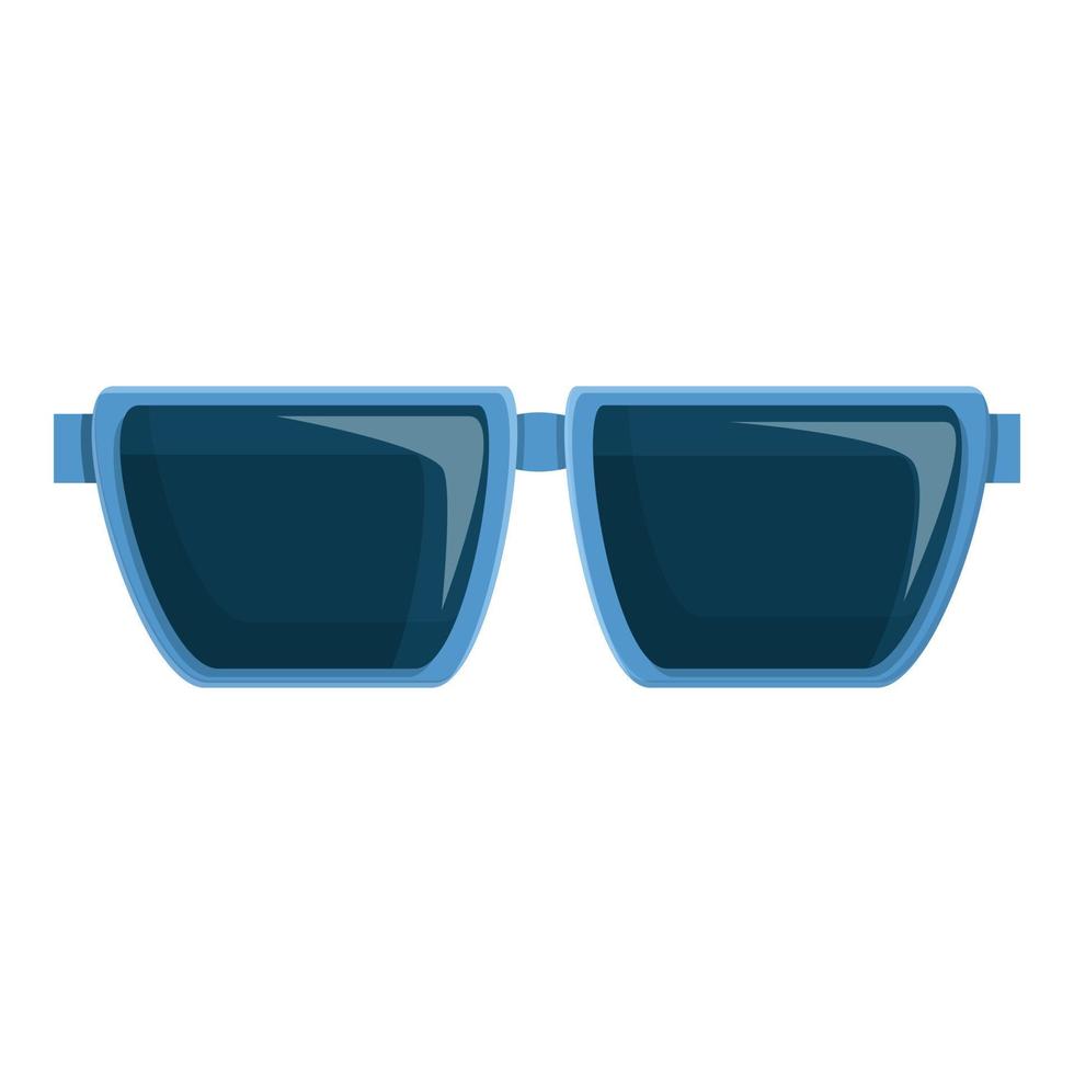 Summer party sunglasses icon, cartoon style vector