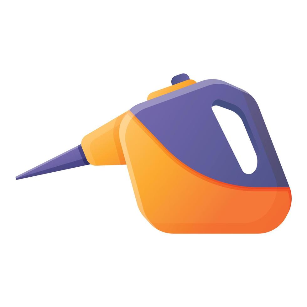 Clothes steam cleaner icon, cartoon style vector