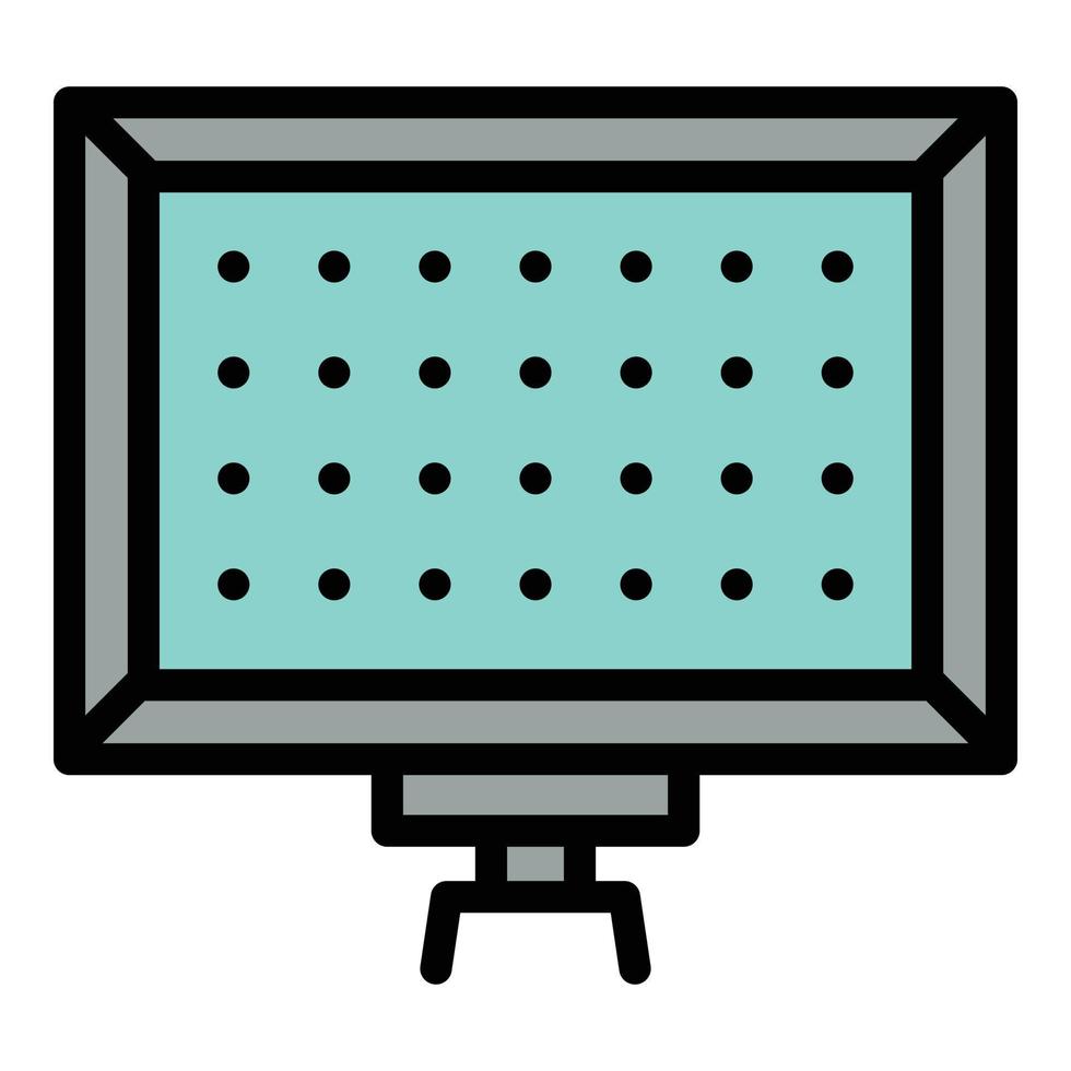 Modern led panel light icon, outline style vector