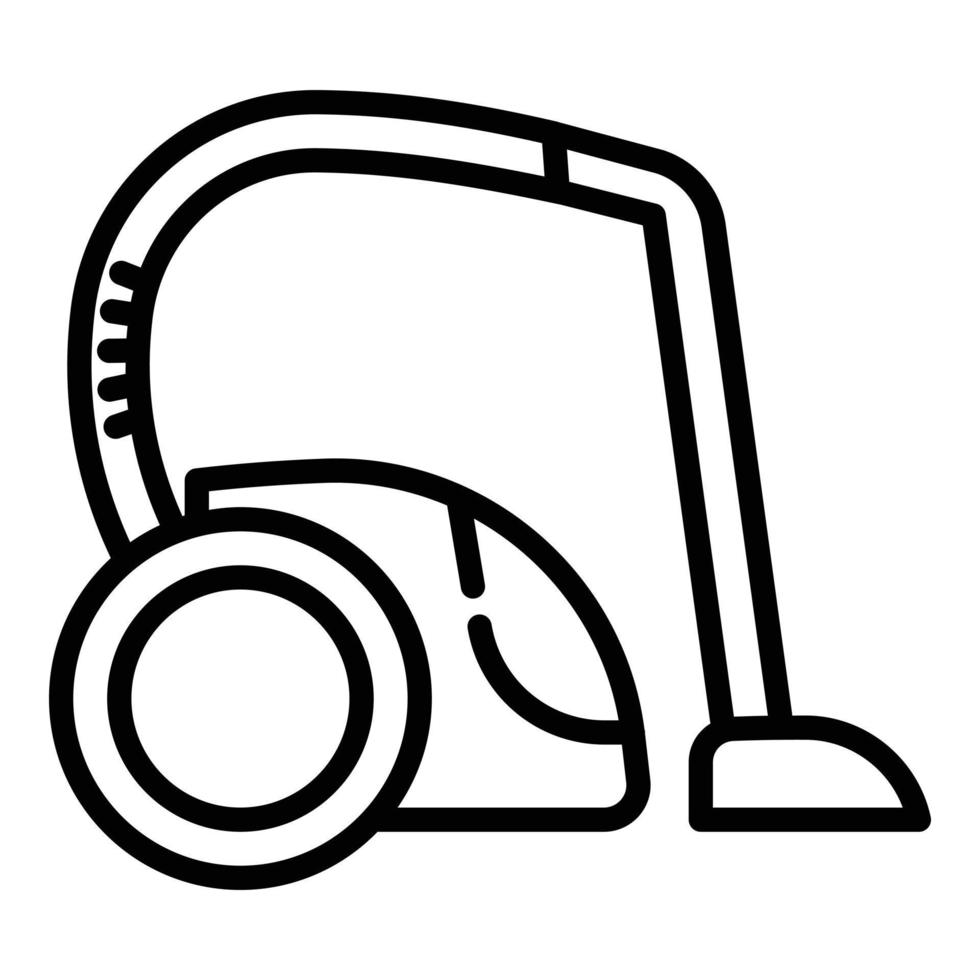 Electric vacuum cleaner icon, outline style vector