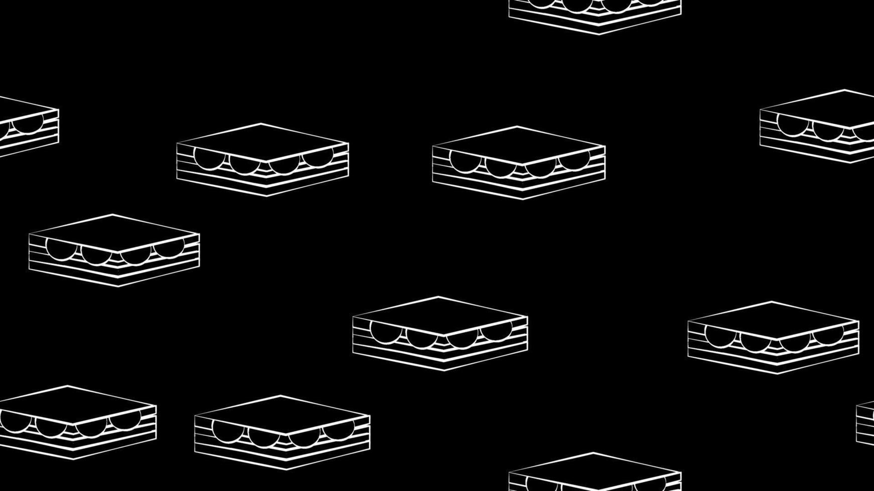 sandwich with filling on a black background, vector illustration, pattern. appetizing sandwich black and white. wallpaper for fast food decor in chalk drawing style