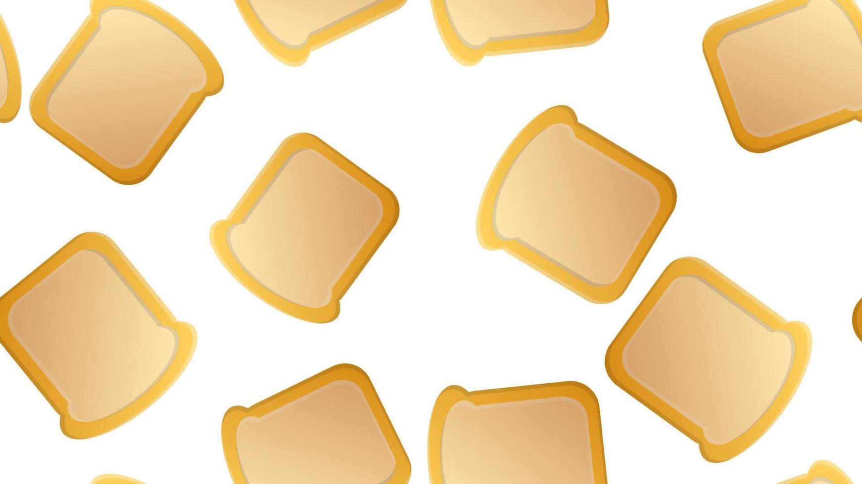 Toasts.Vector seamless pattern. Delicious background. Doodle style vector