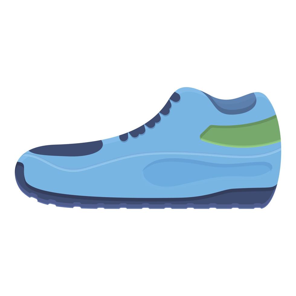 Winter sneakers icon, cartoon style vector