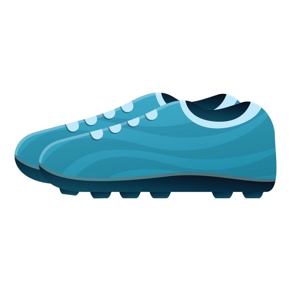 icono de botas de fútbol de competición, estilo de dibujos animados vector