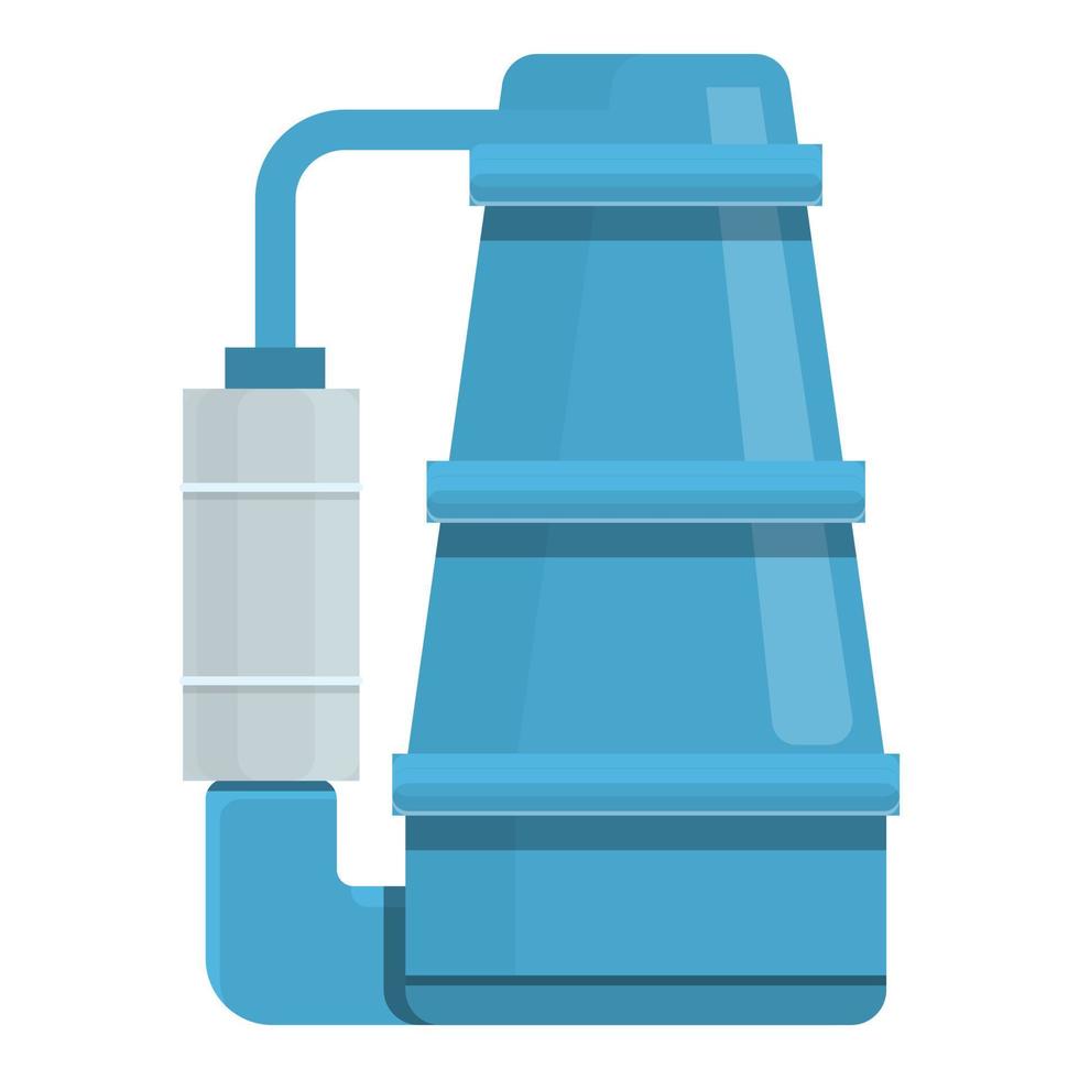 Filter water pump icon, cartoon style vector