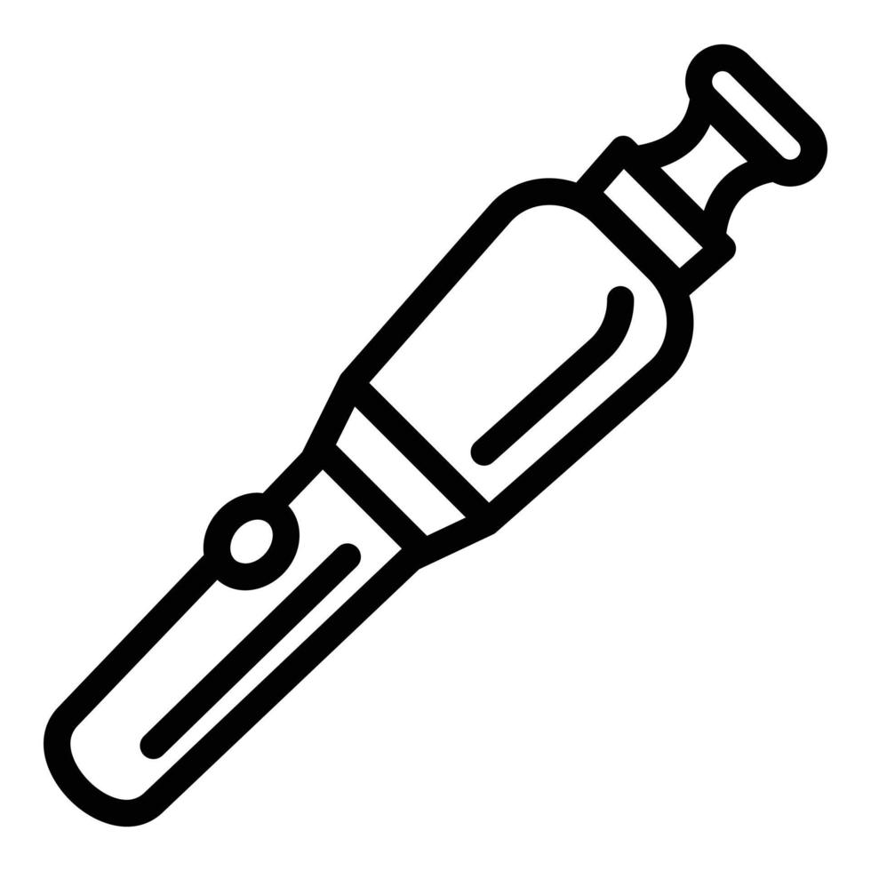 Modern electronic cigarette icon, outline style vector
