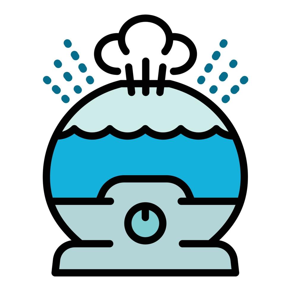 Ionizer humidifier icon, outline style vector