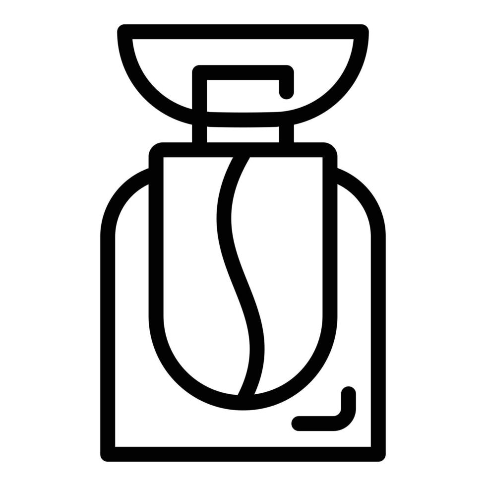 icono de perfume aromático, estilo de esquema vector