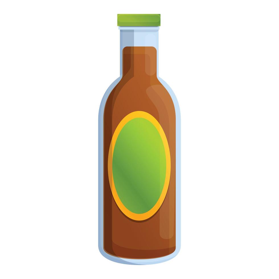 Icono de botella de cerveza de Irlanda, estilo de dibujos animados vector