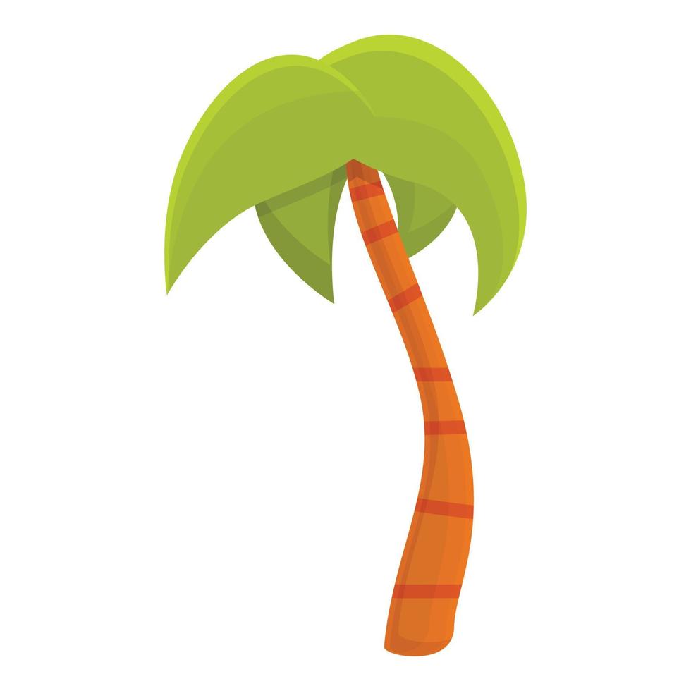 Large palm tree icon, cartoon style vector