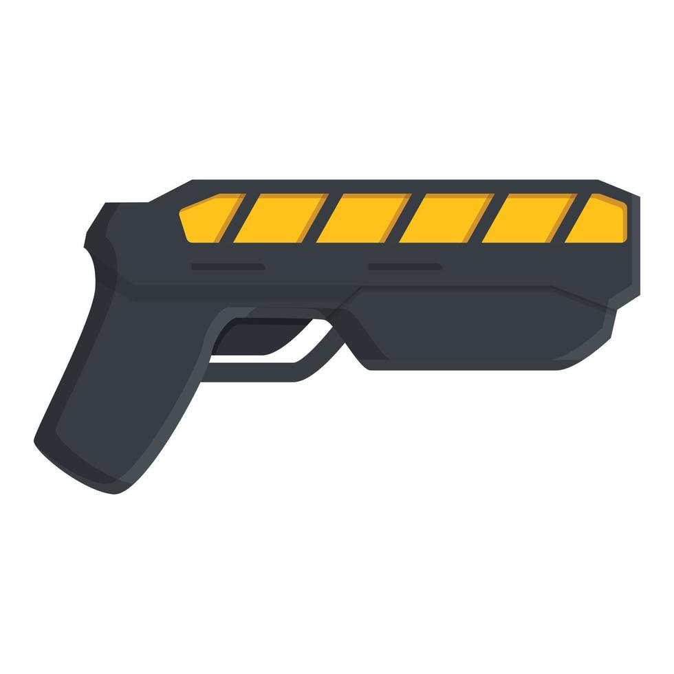 icono de electroshock taser, estilo de dibujos animados vector