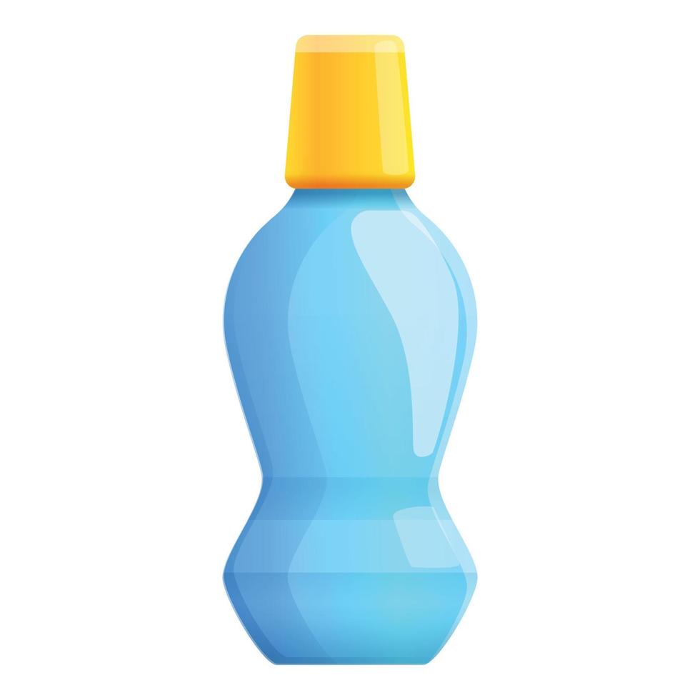 Mouthwash breath icon, cartoon style vector