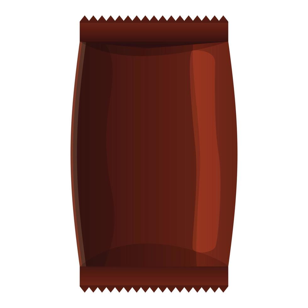 Chocolate bar icon, cartoon style vector
