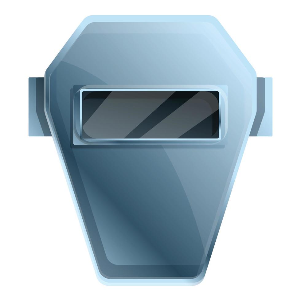 Welder mask icon, cartoon style vector