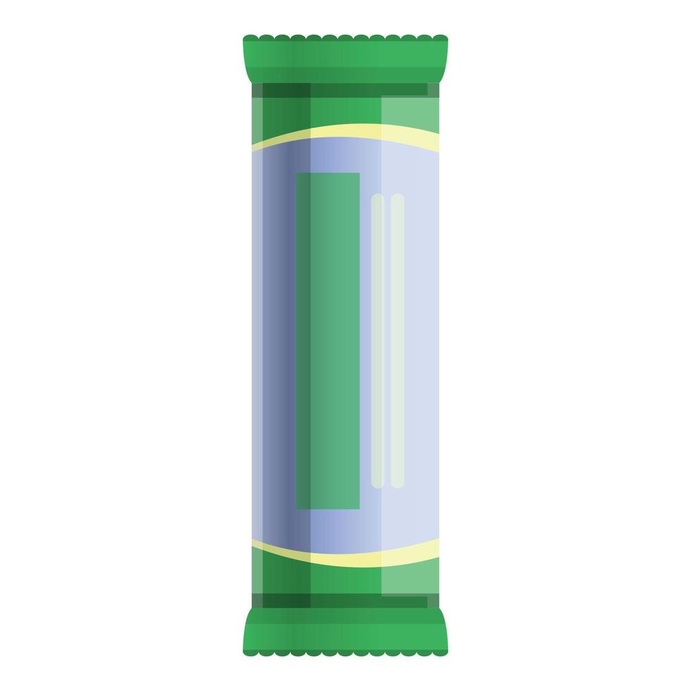 Protein bar icon, cartoon style vector