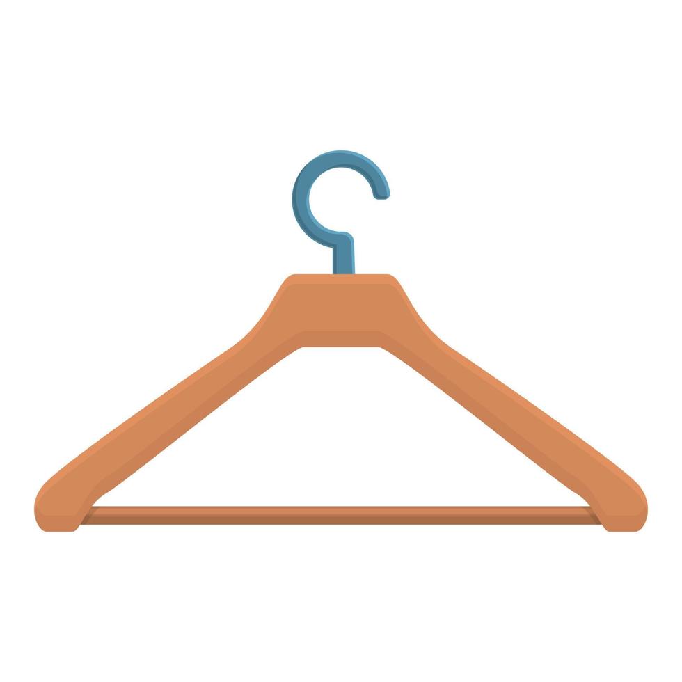 Clothes hanger icon, cartoon style vector
