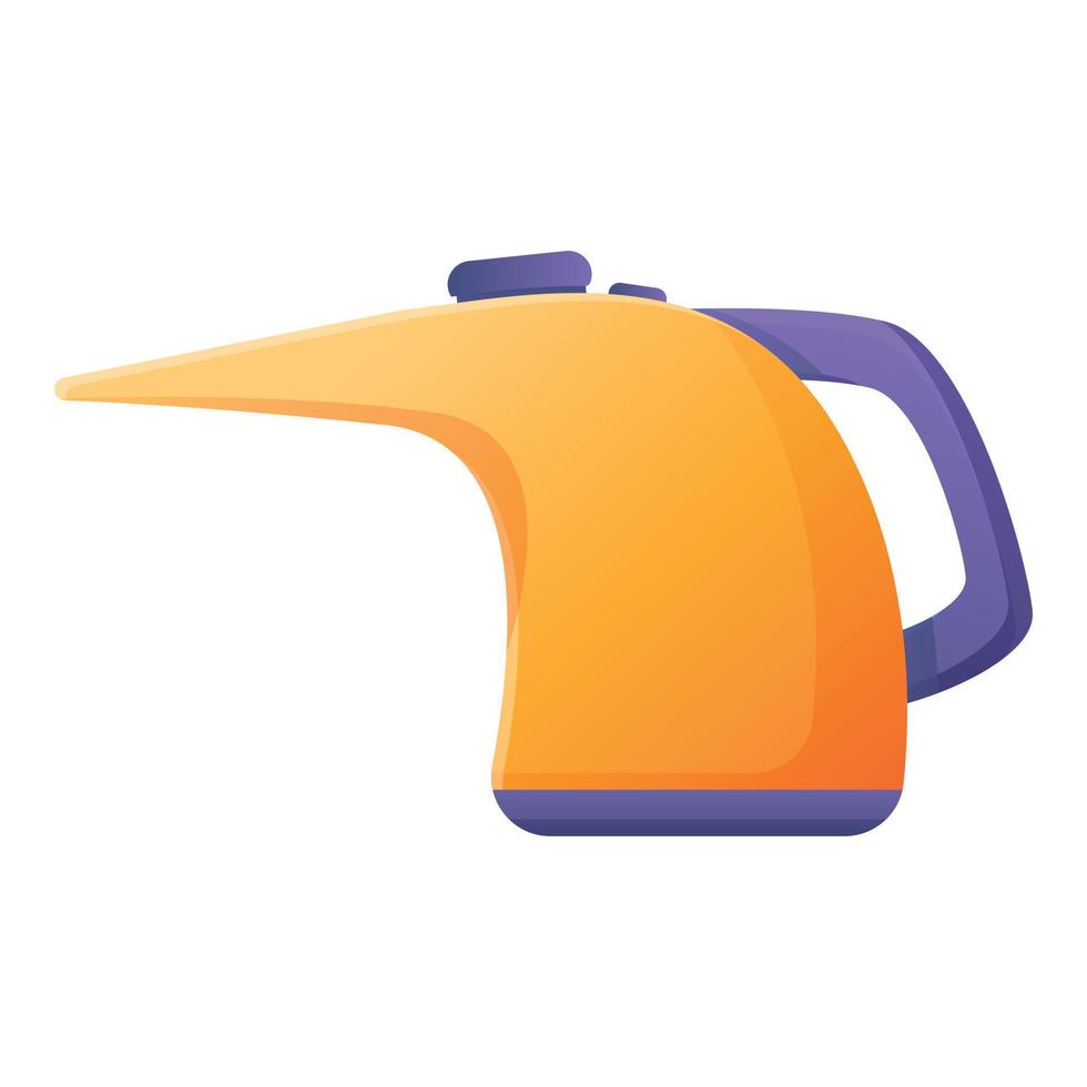 Box steam cleaner icon, cartoon style vector