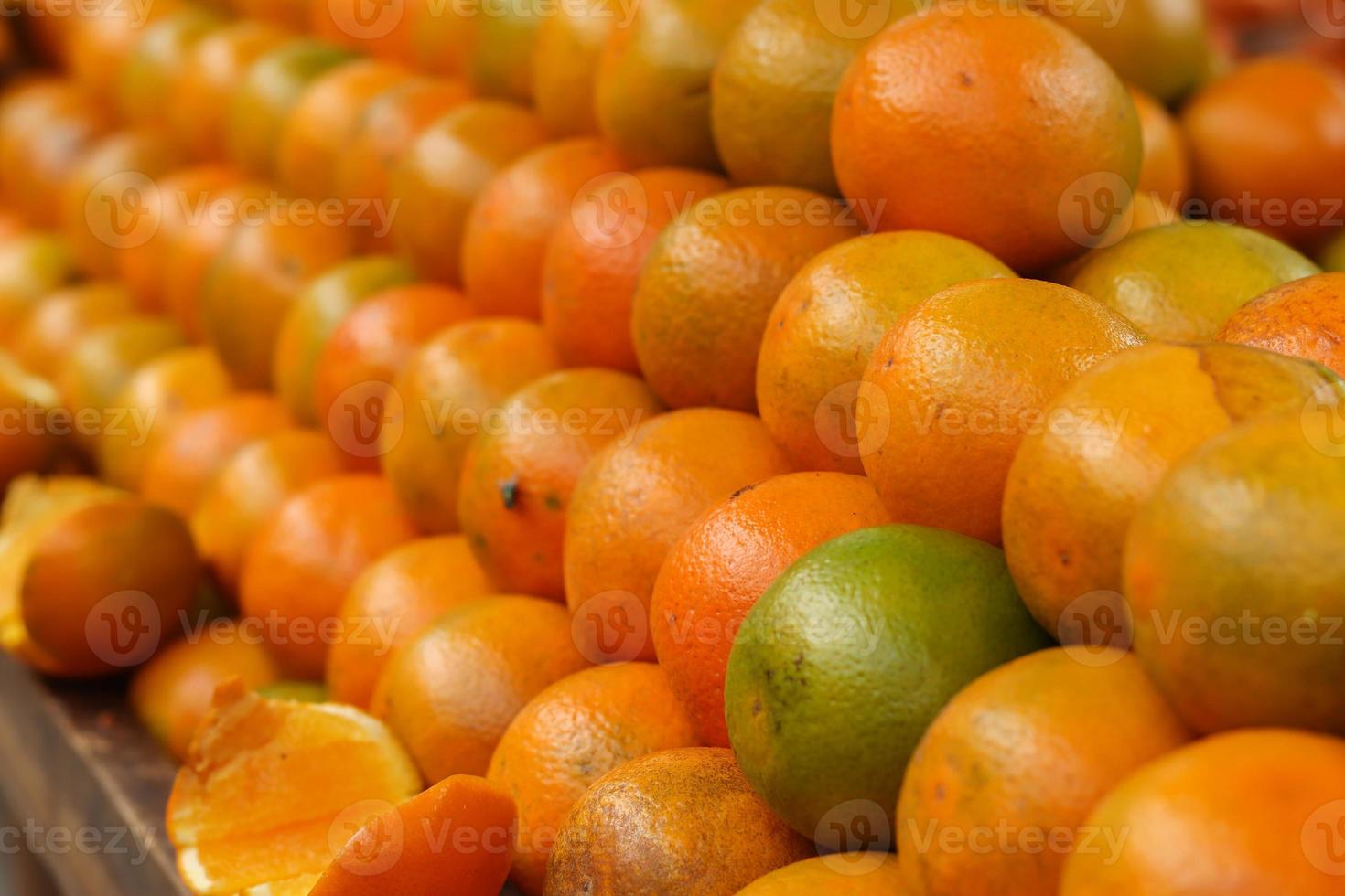 Rio de Janeiro, RJ, Brazil, 2022 - Street fair in Grajau neighborhood - apples, oranges, tangerines, bananas, lettuce, watercress, tomatoes,  bell peppers, flowers photo