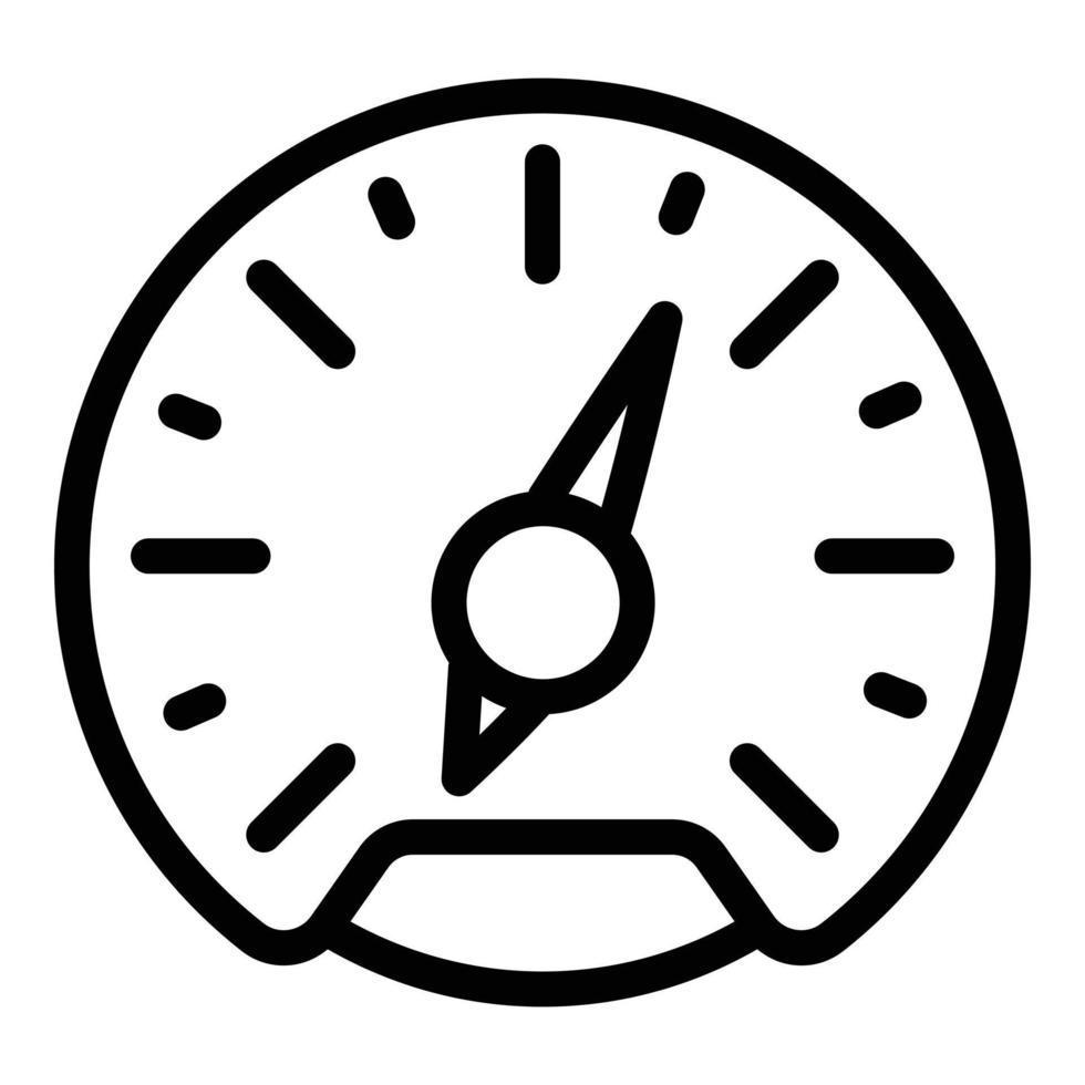 Arrow speedometer icon, outline style vector