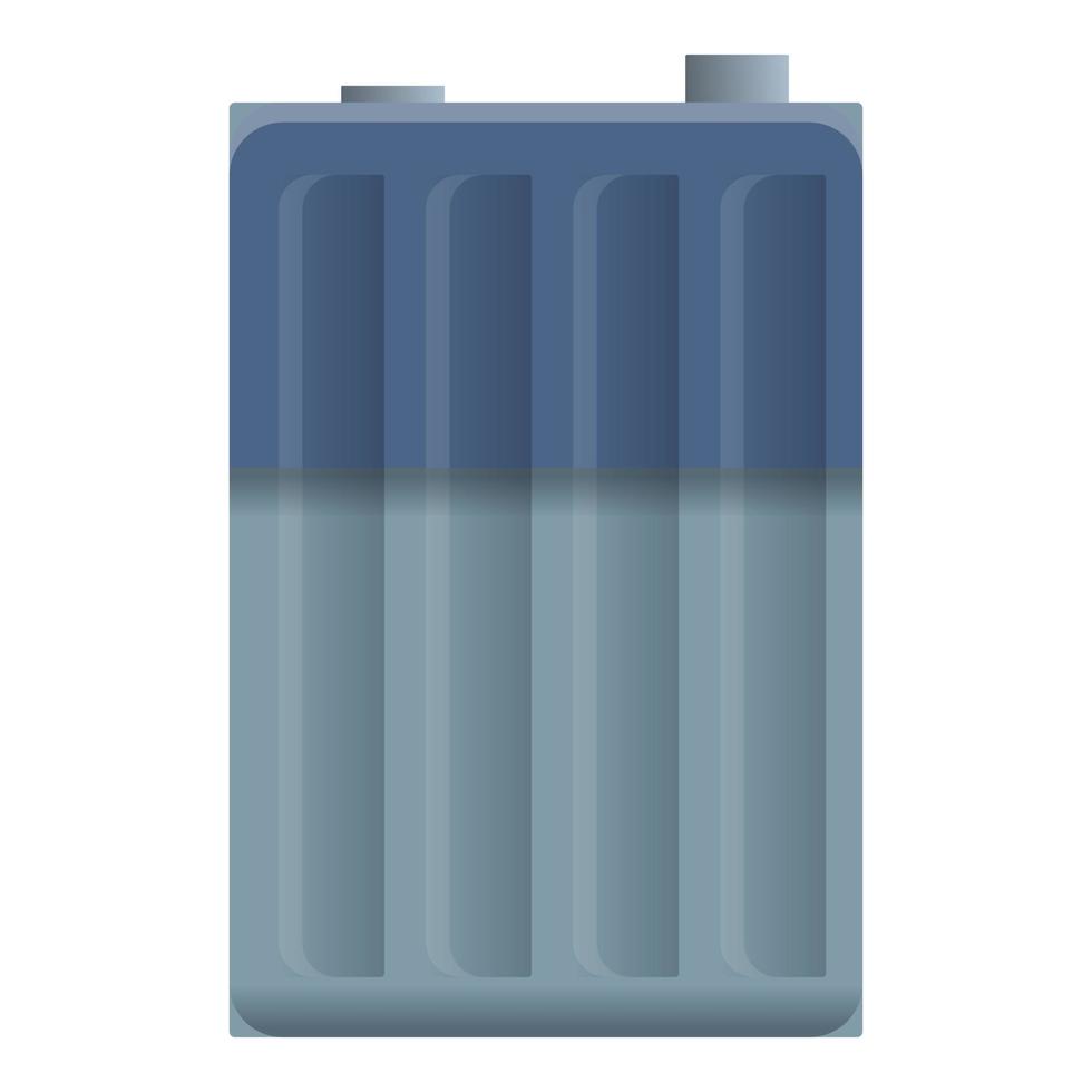 Battery icon, cartoon style vector