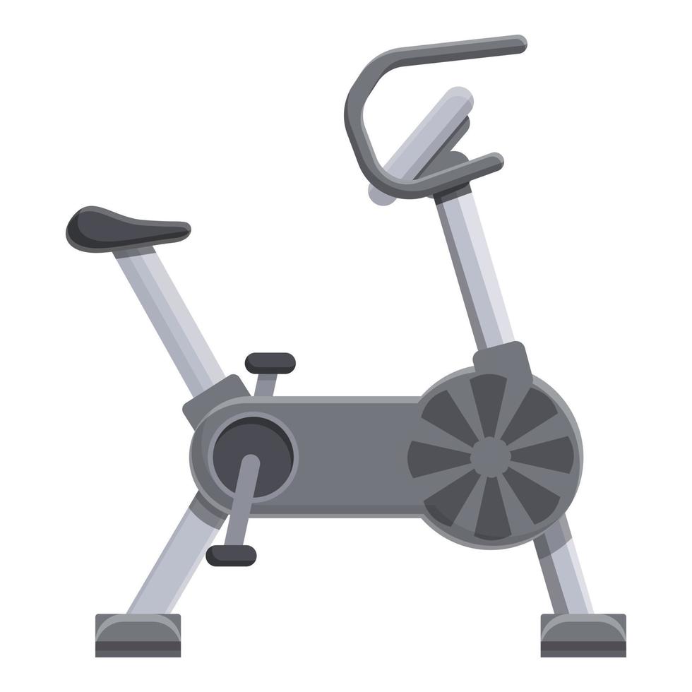 Professional exercise bike icon, cartoon style vector