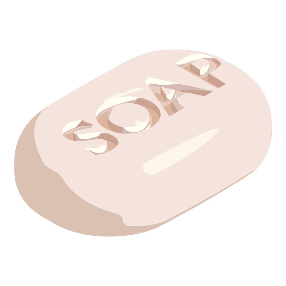Soap cleaner icon, isometric style vector