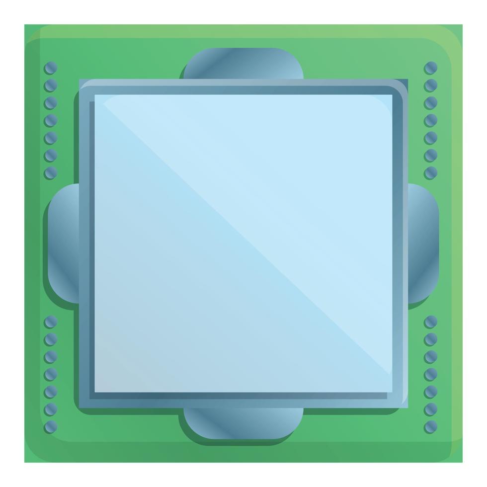 Phone processor icon, cartoon style vector