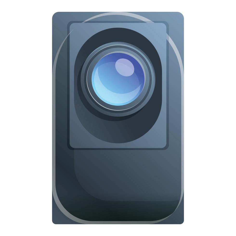 Digital camera baby monitor icon, cartoon style vector