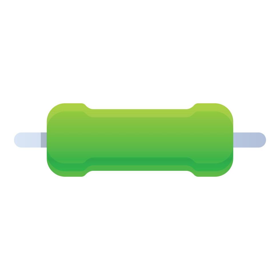 Component capacitor icon, cartoon style vector