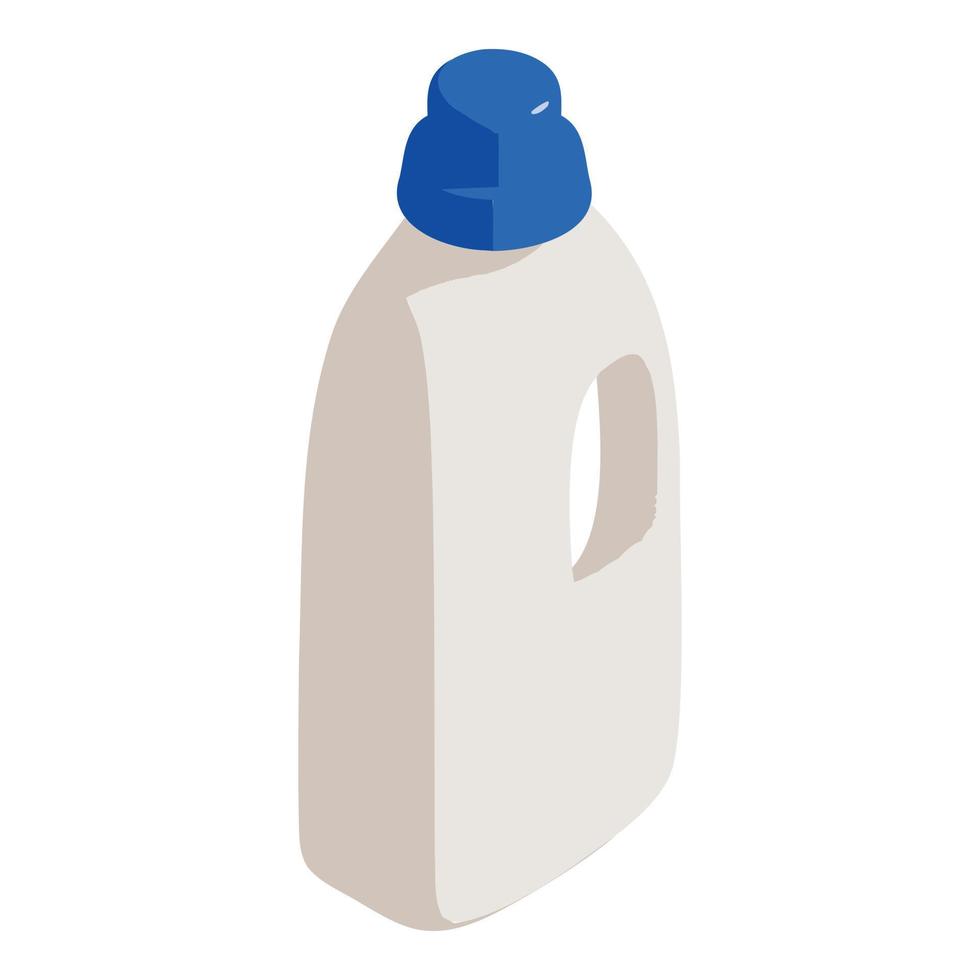 icono de limpiador de botellas, estilo isométrico vector