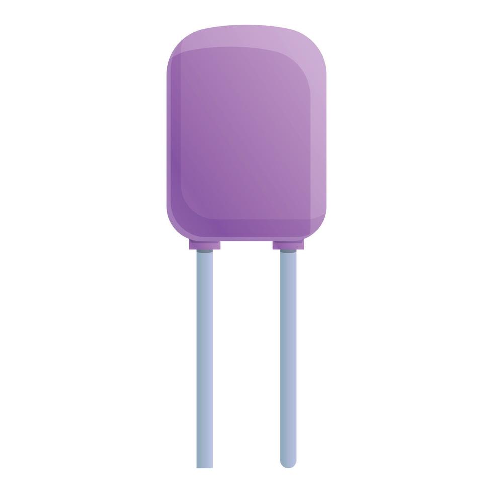 Control capacitor icon, cartoon style vector