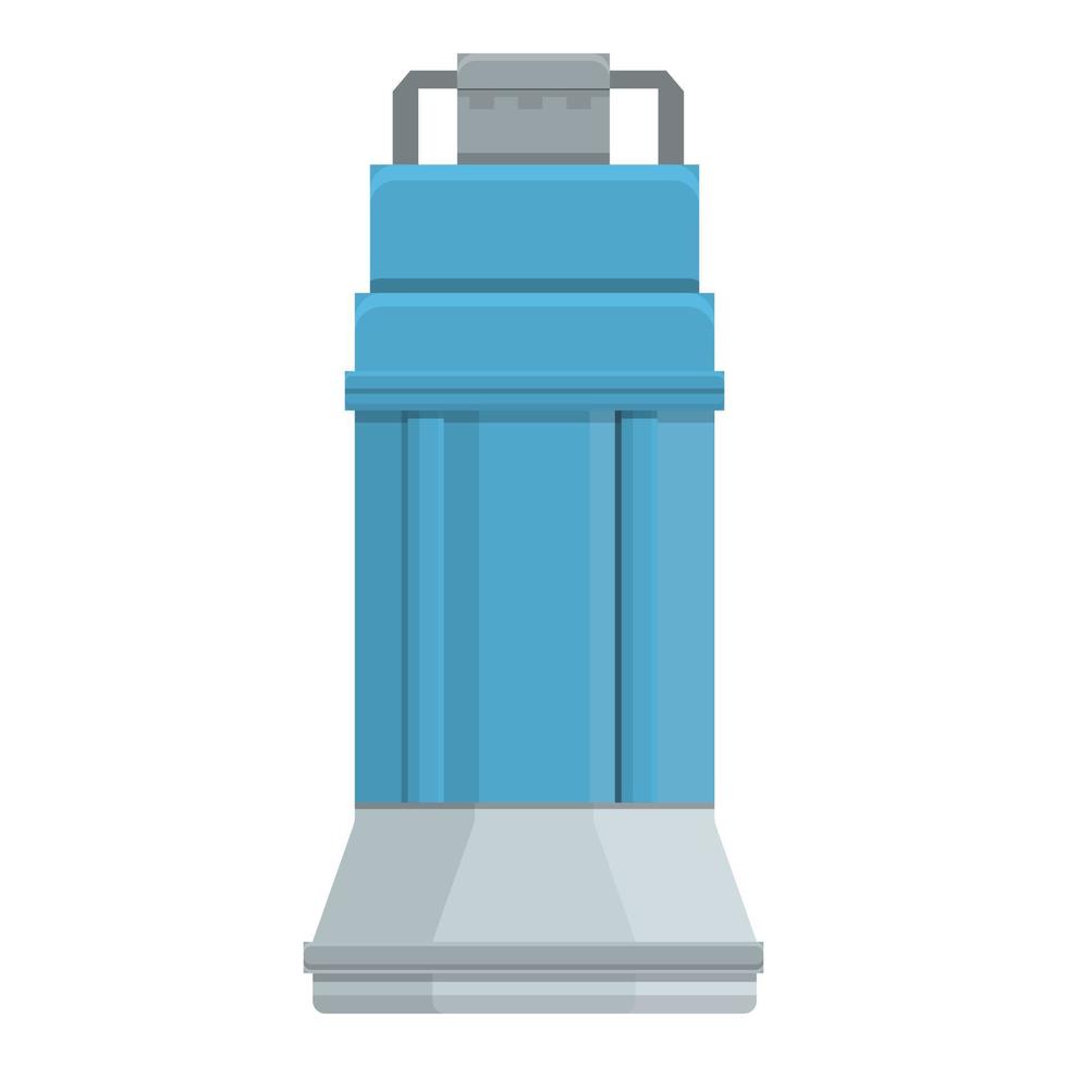 Tube water pump icon, cartoon style vector