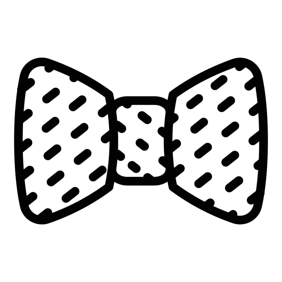 Bow tie icon, outline style vector