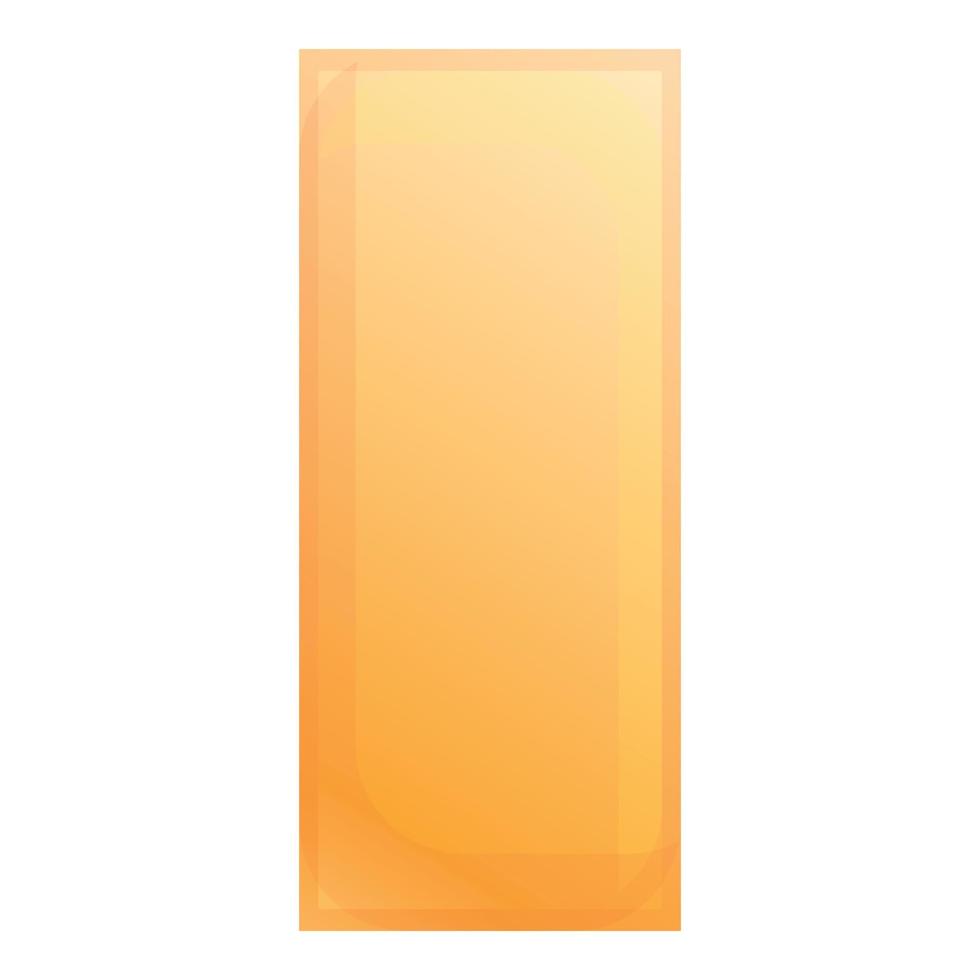 Calligraphy box tool icon, cartoon style vector
